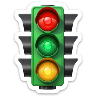green traffic light means go sticker