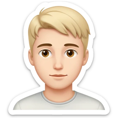 Young man with loving expression sticker