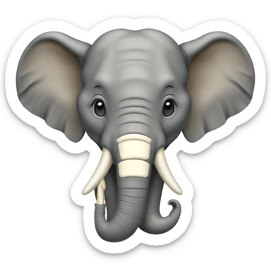 elefante cascut sticker