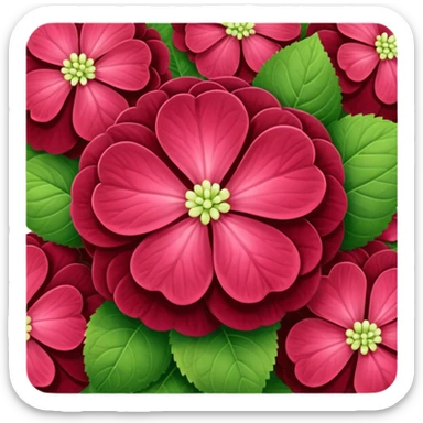 Hortensia bordeaux  sticker
