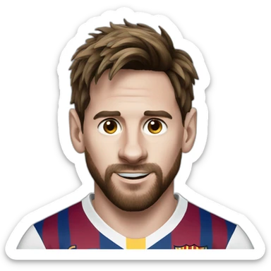 Leo messi goat sticker