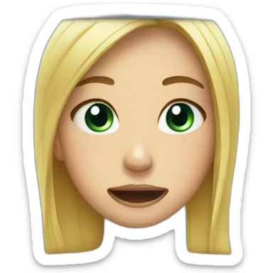 Girl cry window sticker