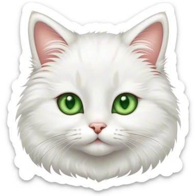adorable cat with whiskers sticker