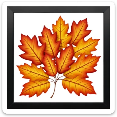 france leaves sticker