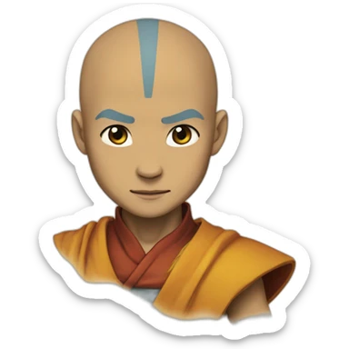 Aang, avatar the last airbender sticker