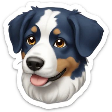 Border colie blue merl tricolor sticker