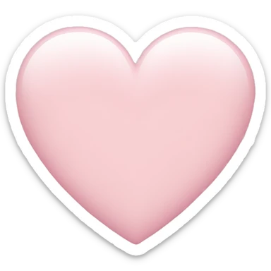 Light pink heart  sticker