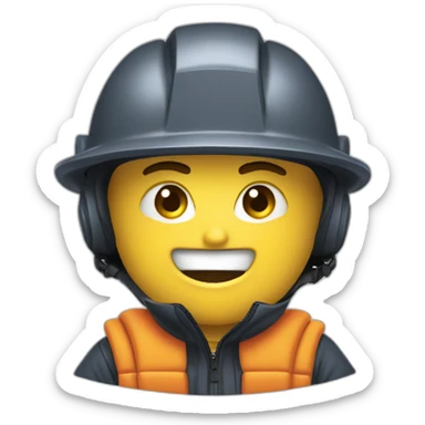 drill man in gore tex sticker