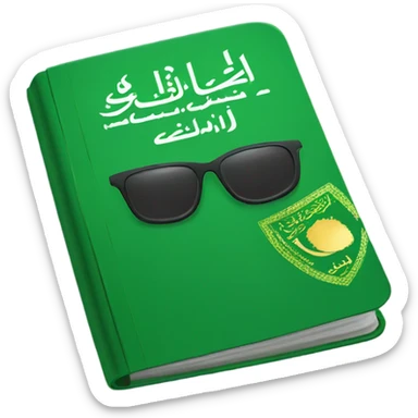 Saudi Green Passport Book sticker