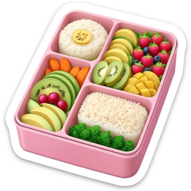 a pastel bento sticker