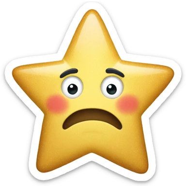 Star, that is only filled 50% sticker