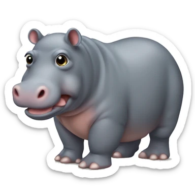 Hippopotame sticker