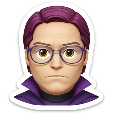 zemo with glasses marvel from captain america: civil war sticker
