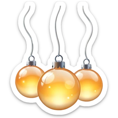 An emoji of glowing lights. Soft, warm, and colorful light orbs with a gentle shine. Can resemble fairy lights, festive decorations, or a dreamy atmosphere. Slightly blurred edges for a glowing effect sticker