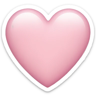 light pink heart sticker