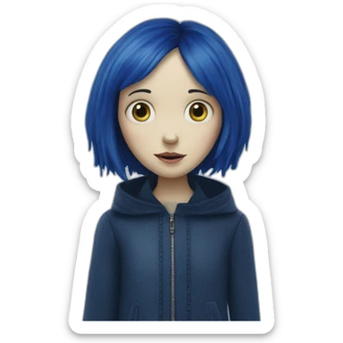Coraline from  Tim Burton Movie sticker