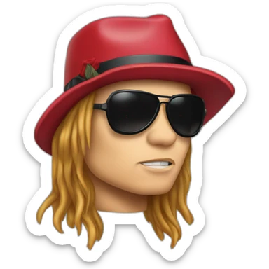 Axl rose sticker