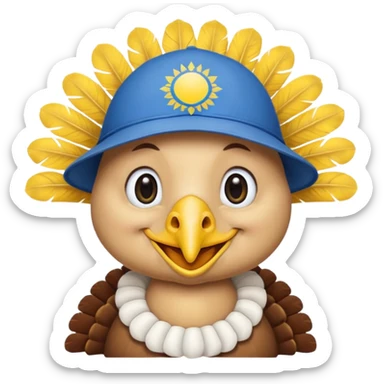 turkey ukraine flag sticker