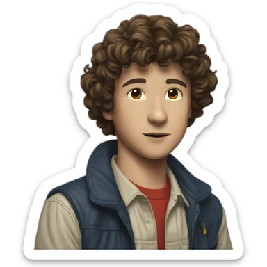 Dustin stranger things sticker