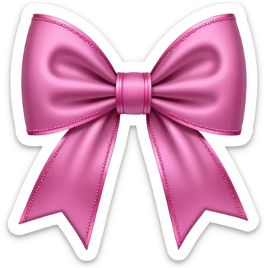 pink gothic bow sticker