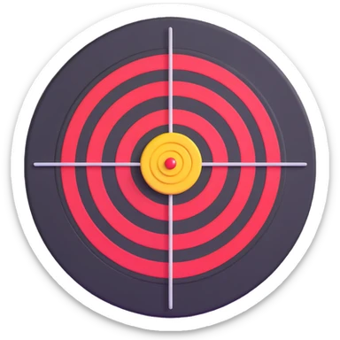 dart target bullseye sticker