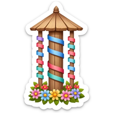 Midsummer pole sticker