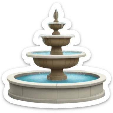 the waters fountain in theme song of friends sticker