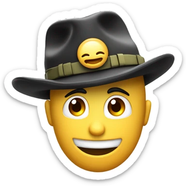 crie um emoji de boné mostrando um joinha com o dedo indicador, emoticon com renderização 3d de chapéu royalty sticker