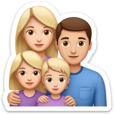 family bright skin sticker
