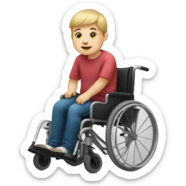 disabled person with downsyndrome sticker