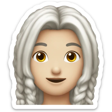 flirtatious mideival face sticker