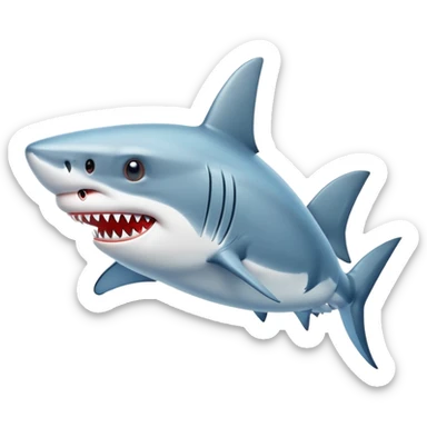 Акула в кроссовках sticker