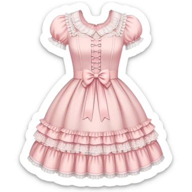 Pastel pink Lolita  sticker