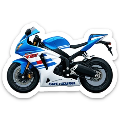 blue suzuki GSXR sticker