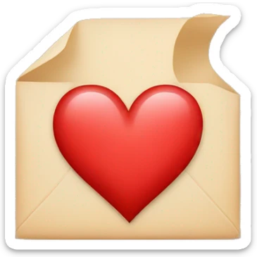 Heart with the letter N in it sticker