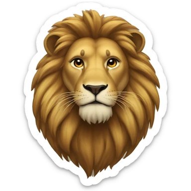 A lion wearing 26  sticker