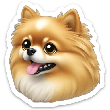 Pomerania elegante sticker