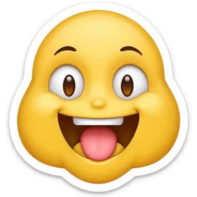 Emoji face, drooling,  sticker