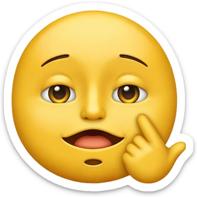 Make a new shushing emoji sticker