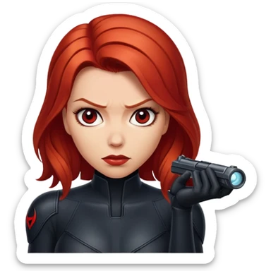 Black Widow Marvel character sticker
