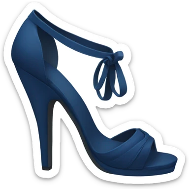 Dark blue heel sticker