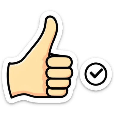 Thumbs down for bad money sticker