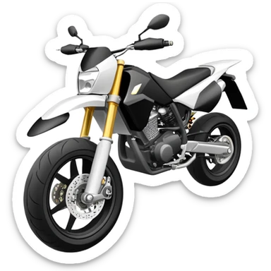 Supermoto in wheelie  sticker