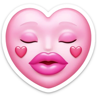 Beso rosa  sticker