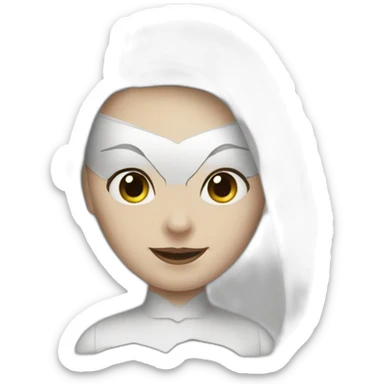 white spider-woman sticker