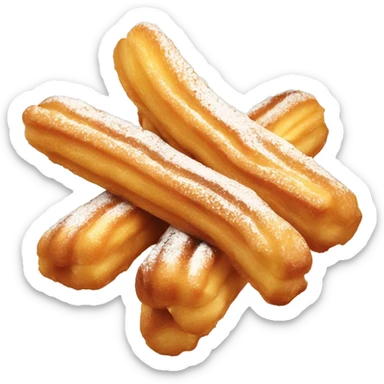 “Churros golden-browns with sugar.” sticker