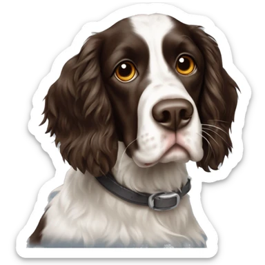 Springer spaniel munsterlander crossbredd sticker