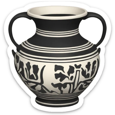 greek vase sticker