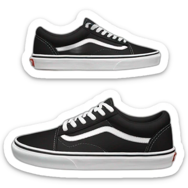 vans-shoes black  sticker