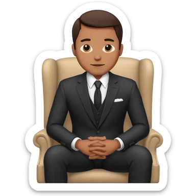 Homem sentando sticker